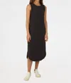 Dylan Crew Tank Dress In Carbon In Grey