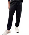 Dylan Cropped Cargo Jogger In Ranch Black In Black