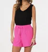 Dylan Cruz Shorts In Raspberry In Multi