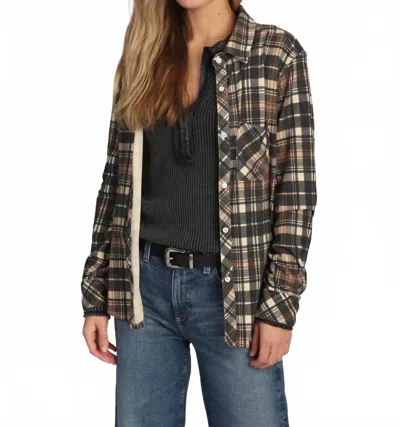 Dylan Emma Shirt In Charcoal In Multi