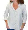 DYLAN EVERLY RUFFLE BLOUSE IN NATURAL