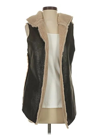Pre-owned Dylan Faux Fur Vest In Brown