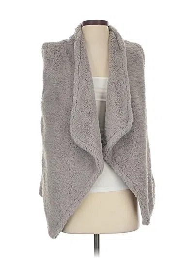 Pre-owned Dylan Faux Fur Vest In Gray