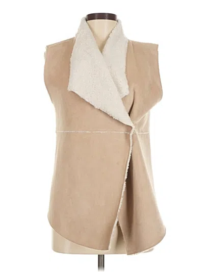 Pre-owned Dylan Faux Fur Vest In Tan