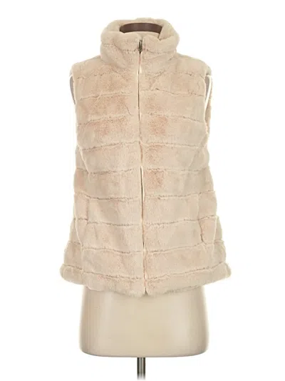 Pre-owned Dylan Faux Fur Vest In White