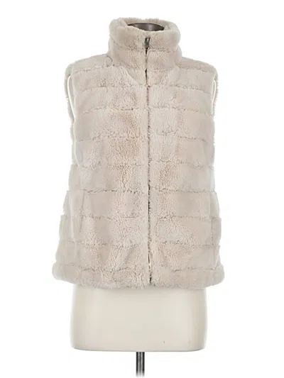 Pre-owned Dylan Faux Fur Vest In White