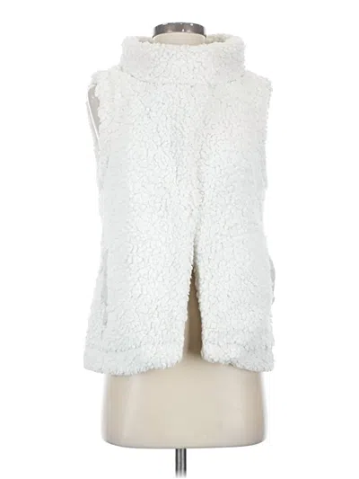 Pre-owned Dylan Faux Fur Vest In White