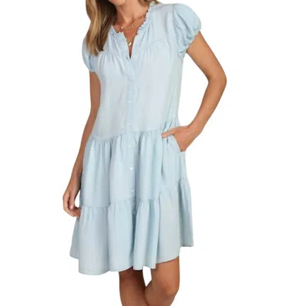 Dylan Frankie Denim Dress 5.15 In Faded Denim
