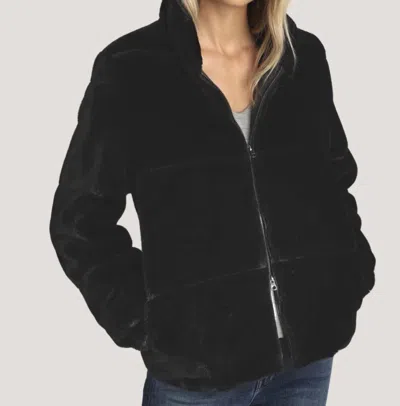 Dylan Fur Love Classic Bomber Jacket In Black
