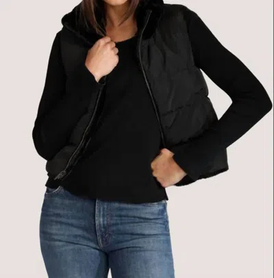 Dylan Fur Love Reversible Puffer Vest In Black