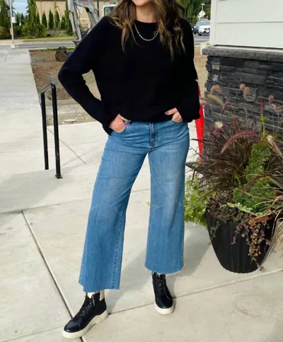 Dylan Gigi Crewneck Sweater In Black