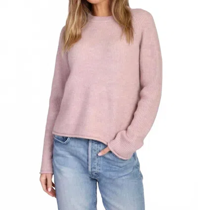 Dylan Gigi Crewneck Sweater In Soft Pink