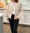 Dylan Hannah Jacket In Driftwood In White