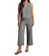 Dylan Harbor Stripe Top In Blue In Gray