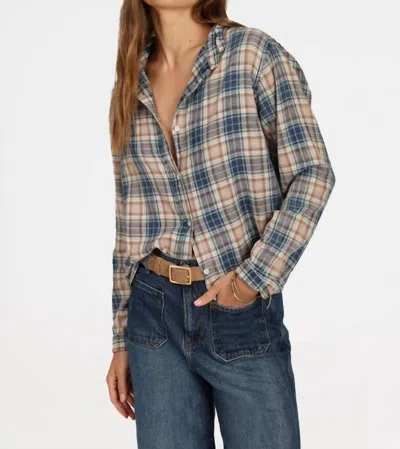 Dylan Hudson Shirt Jacket In Denim In Multi