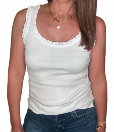 Dylan Jade Sleeveless Tank In White