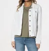 Dylan Jean Jacket In White In White
