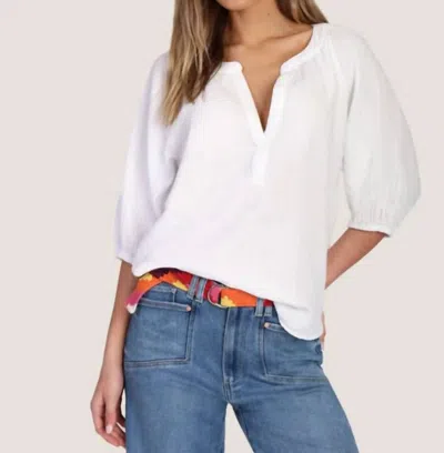 Dylan Jolie Gauze Shirt In White
