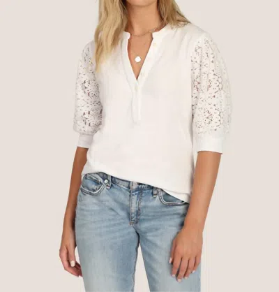Dylan Jules Henley Top In White