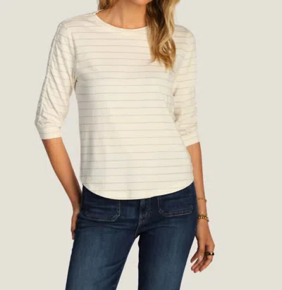 Dylan Julia Stripe Knit In White In Multi