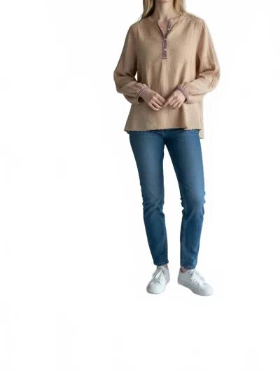 Dylan Lea Blouse In Terracotta In Brown