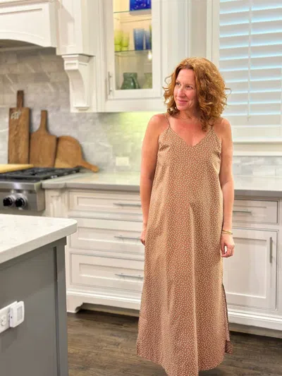 Dylan Leigh Maxi Dress In Brown
