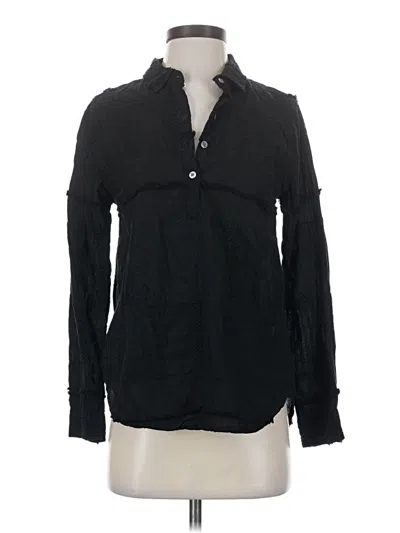 Pre-owned Dylan Long Sleeve Button Down Shirt In Black