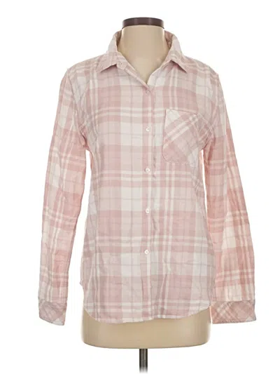 Pre-owned Dylan Long Sleeve Button Down Shirt In Pink
