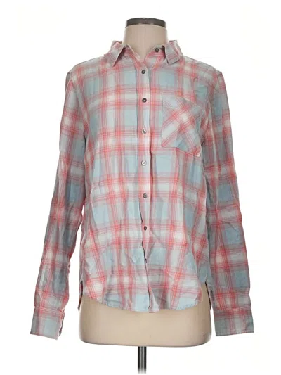 Pre-owned Dylan Long Sleeve Button Down Shirt In Pink