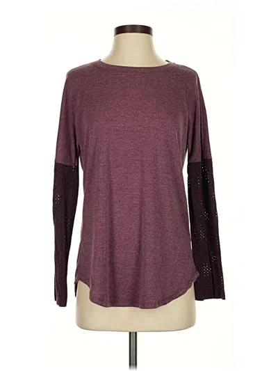 Pre-owned Dylan Long Sleeve T-shirt In Burgundy