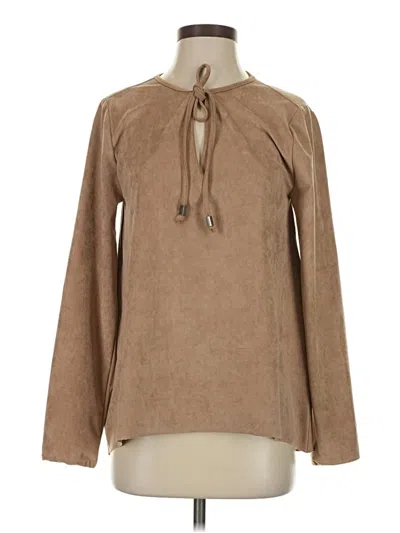 Pre-owned Dylan Long Sleeve Turtleneck In Brown