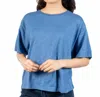 Dylan Loose Crew Tee In Bay Blue In Blue