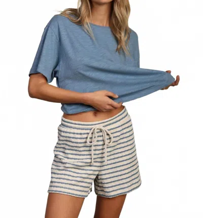 Dylan Loose Crew Tee In Blue