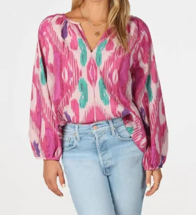 Dylan Mari Blouse In Pink/purple