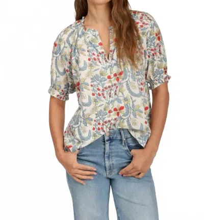 Dylan Mia Blouse In Denim In Multi