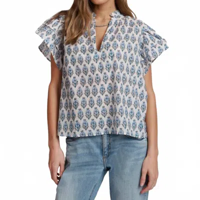 Dylan Mira Top In Blue In Multi