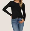 Dylan Modern Sparkle Crew Tee In Black In Black