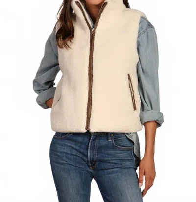 Dylan Mountain High Sherpa Vest In Natural In Multi