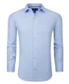 Dylan Park Men's Four Way Stretch Plaid Button Down Dress Shirt