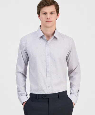 Dylan Park Men's Slim-fit Performance Four-way Stretch Dress Shirt In Multi