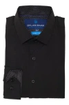 Dylan Park Slim Fit Perfect Stretch Long Sleeve Button Down Shirt In Black