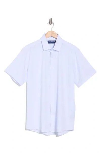 Dylan Park Slim Fit Perfect Stretch Long Sleeve Button Down Shirt In Blue