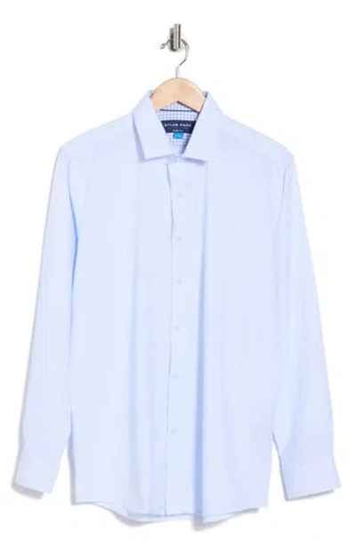 Dylan Park Slim Fit Perfect Stretch Long Sleeve Button Down Shirt In Blue