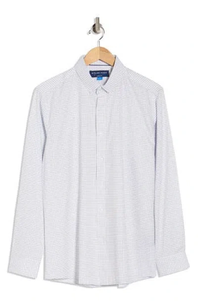 Dylan Park Slim Fit Perfect Stretch Long Sleeve Button Down Shirt In White