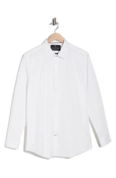 Dylan Park Slim Fit Performance 4-way Stretch Dress Shirt In White