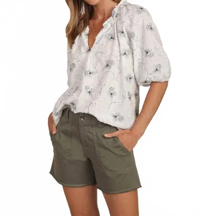 Dylan Peyton Mid Rise Short In Olive In Neutral