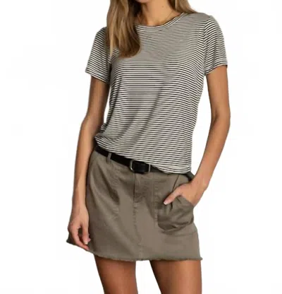 Dylan Peyton Mini Skirt In Olive In Brown