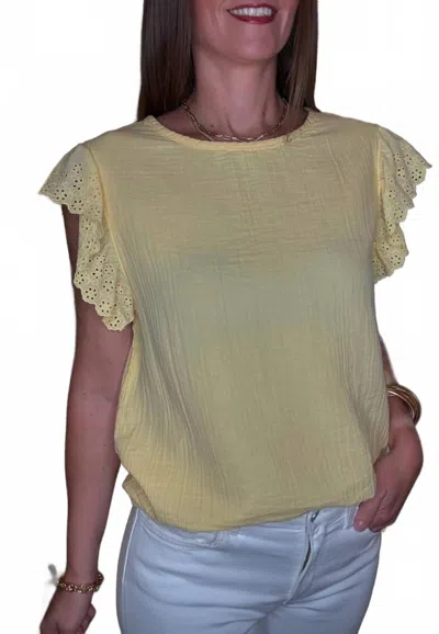 Dylan Presley Tee In Light Yellow