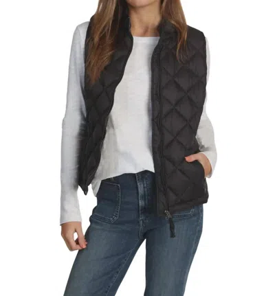 Dylan Quilted Vest In Black