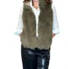 Dylan Reversible Vest In Olive In Green
